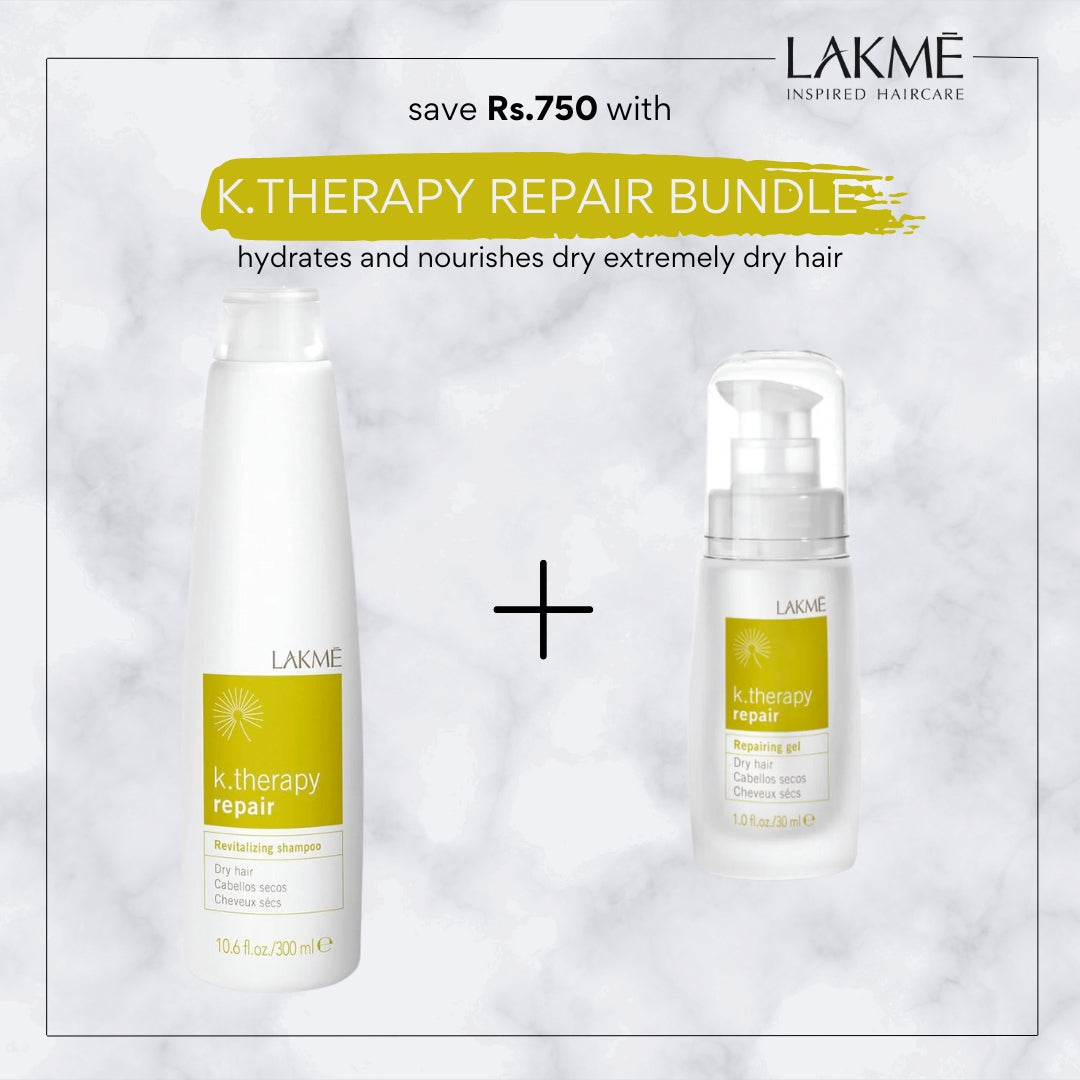 LAKME - K. Therapy Repair Bundle (Shampoo + Gel)